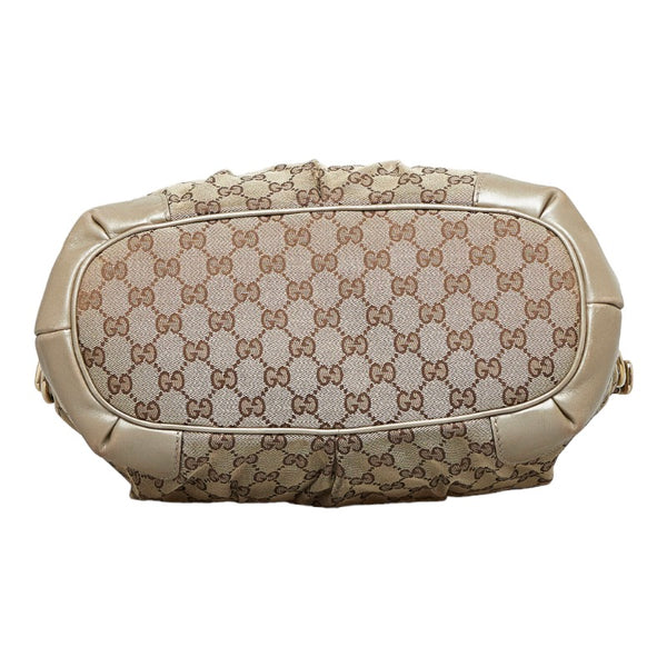 グッチ GGキャンバス スーキー ハンドバッグ ショルダーバッグ 2WAY 247902 ベージュ キャンバス レザー レディース GUCCI 【中古】