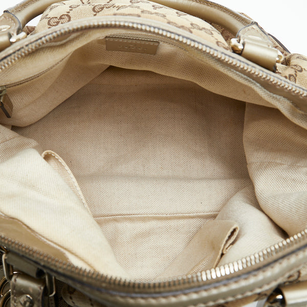 グッチ GGキャンバス スーキー ハンドバッグ ショルダーバッグ 2WAY 247902 ベージュ キャンバス レザー レディース GUCCI 【中古】