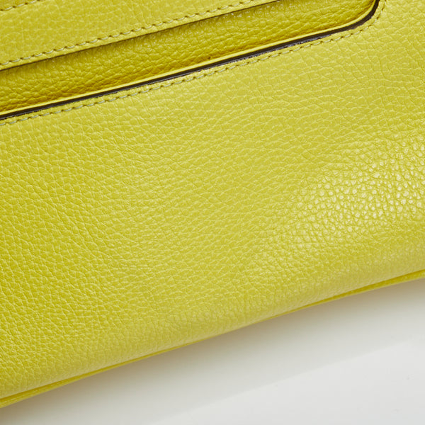 エム シー エム ロゴ金具 ハンドバッグ ショルダーバッグ 2WAY イエロー レザー レディース MCM 【中古】