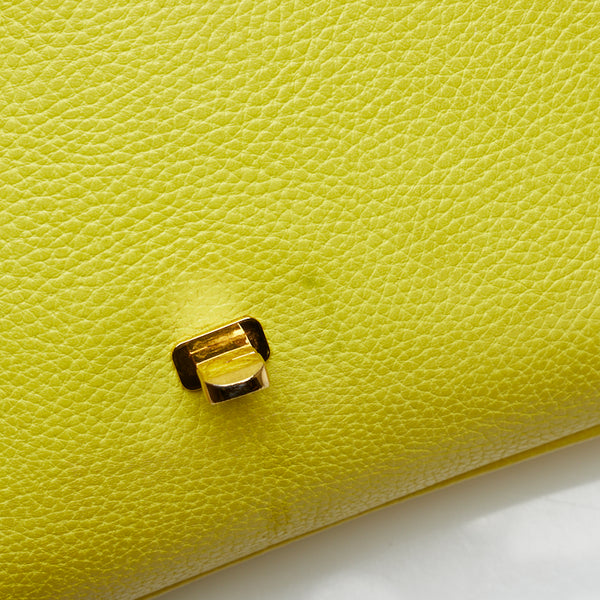 エム シー エム ロゴ金具 ハンドバッグ ショルダーバッグ 2WAY イエロー レザー レディース MCM 【中古】