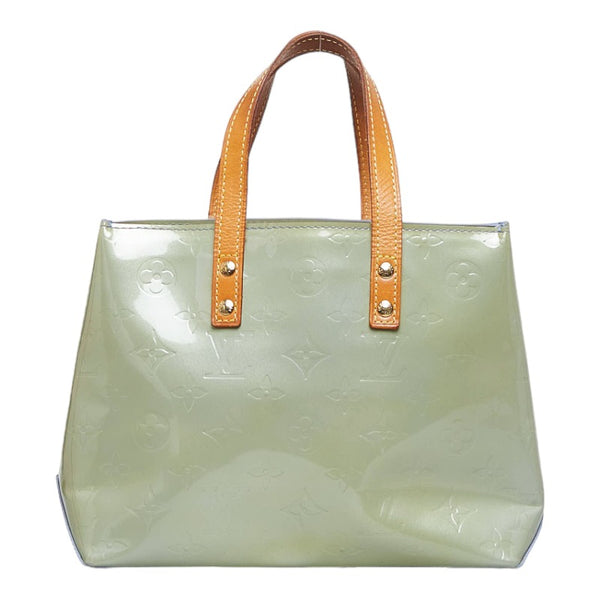 ルイ ヴィトン モノグラム ヴェルニ リードPM ハンドバッグ M91145 グリ シルバー パテントレザー レディース LOUIS VUITTON 【中古】