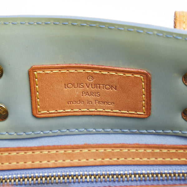 ルイ ヴィトン モノグラム ヴェルニ リードPM ハンドバッグ M91145 グリ シルバー パテントレザー レディース LOUIS VUITTON 【中古】