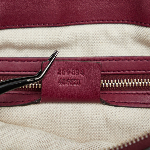 グッチ グッチシマ メイフィア ハンドバッグ トートバッグ 269894 ワインレッド レザー レディース GUCCI 【中古】