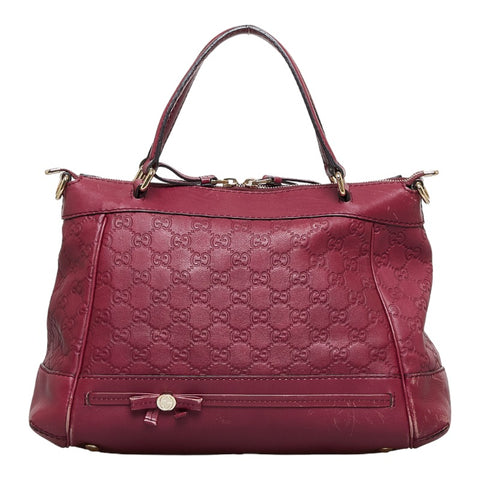 グッチ グッチシマ メイフィア ハンドバッグ トートバッグ 269894 ワインレッド レザー レディース GUCCI 【中古】