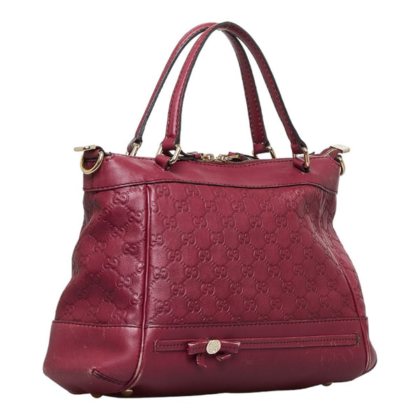 グッチ グッチシマ メイフィア ハンドバッグ トートバッグ 269894 ワインレッド レザー レディース GUCCI 【中古】