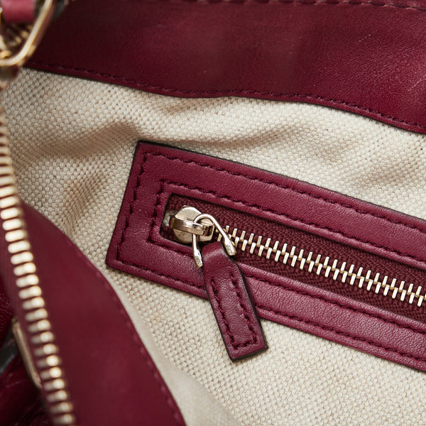 グッチ グッチシマ メイフィア ハンドバッグ トートバッグ 269894 ワインレッド レザー レディース GUCCI 【中古】