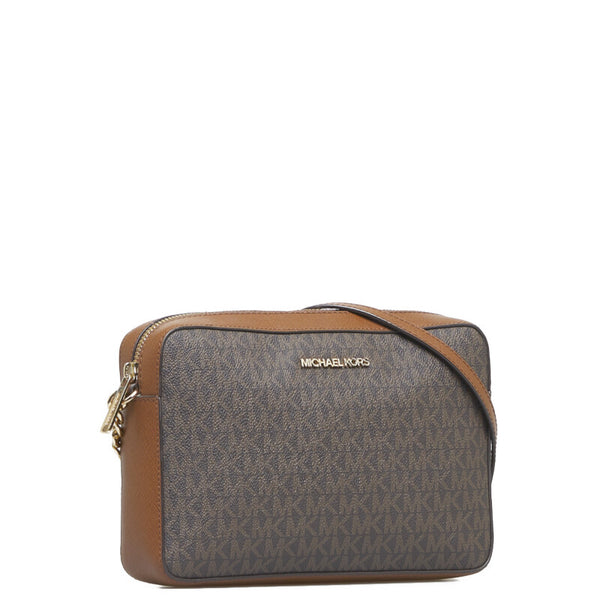 マイケルコース 斜め掛け ショルダーバッグ 35F8GTTC3B ブラウン PVC レディース Michael Kors 【中古】
