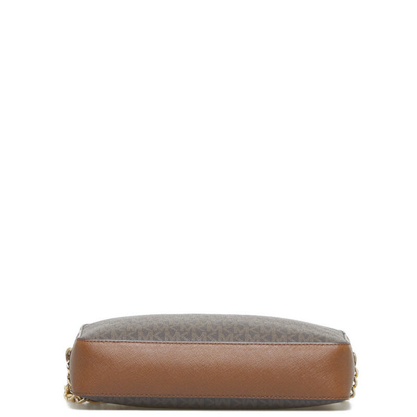 マイケルコース 斜め掛け ショルダーバッグ 35F8GTTC3B ブラウン PVC レディース Michael Kors 【中古】