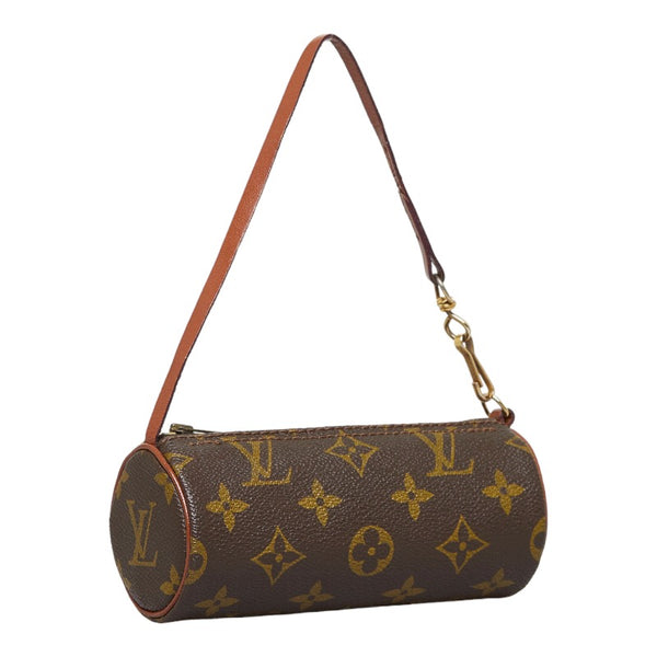 ルイ ヴィトン モノグラム パピヨン 付属 ハンドバッグ アクセサリーポーチ ブラウン PVC レザー レディース LOUIS VUITTON 【中古】