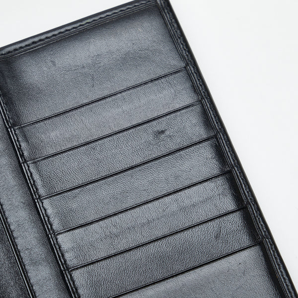 カルティエ 長財布 ブラック レザー レディース CARTIER 【中古】