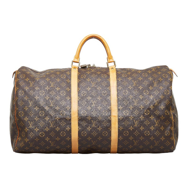 ルイ ヴィトン モノグラム キーポル60 ボストンバッグ トラベルバッグ M41422 ブラウン PVC レザー レディース LOUIS VUITTON 【中古】