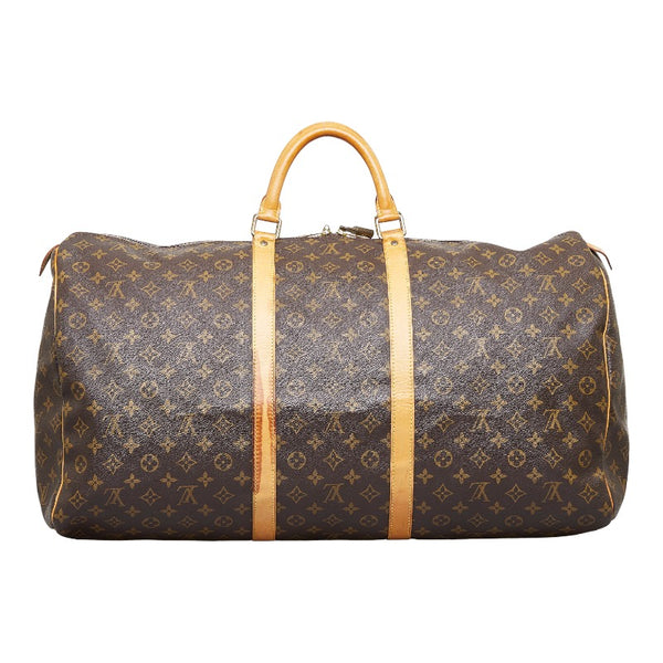 ルイ ヴィトン モノグラム キーポル60 ボストンバッグ トラベルバッグ M41422 ブラウン PVC レザー レディース LOUIS VUITTON 【中古】