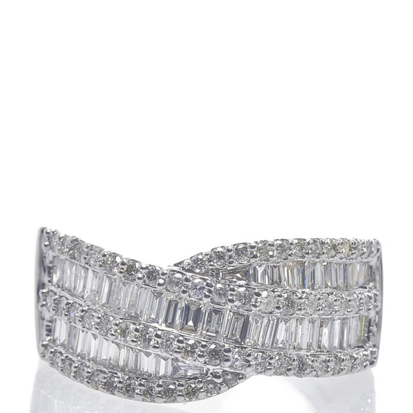 Pt900 プラチナ ダイヤ1.00ct リング 指輪 レディース 11号 【中古】