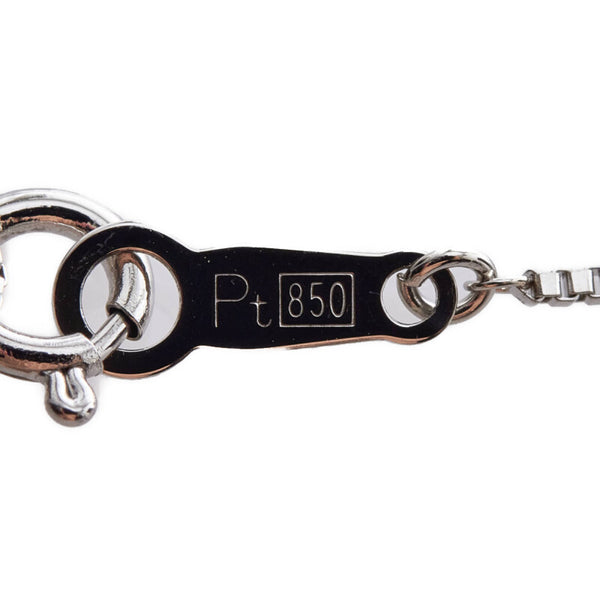Pt900 プラチナ Pt850 プラチナ エメラルド0.58ct ダイヤ0.41ct ペンダント ネックレス レディース 【中古】