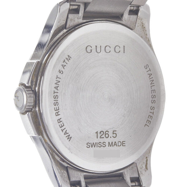 グッチ Gタイムレス 腕時計 YA126535 クオーツ ホワイト文字盤 ステンレススチール レディース GUCCI 【中古】