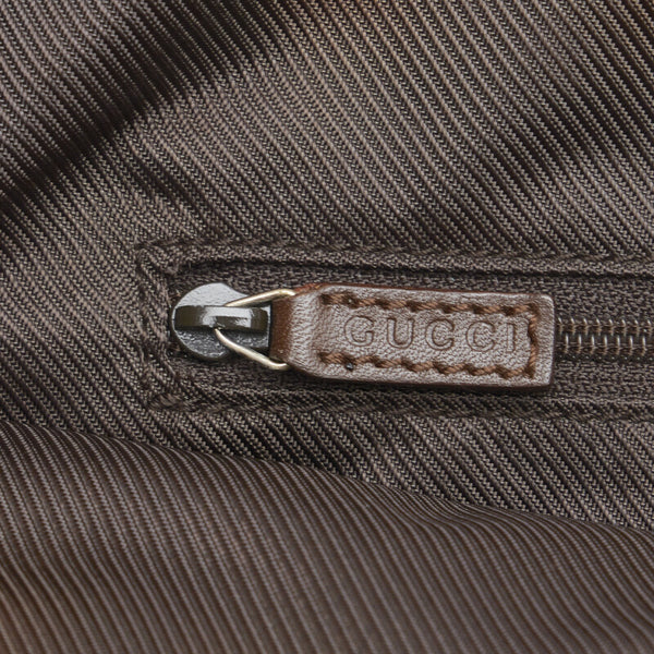 グッチ GGキャンバス トートバッグ ハンドバッグ 002 1121 ベージュ ブラウン キャンバス レザー レディース GUCCI 【中古】