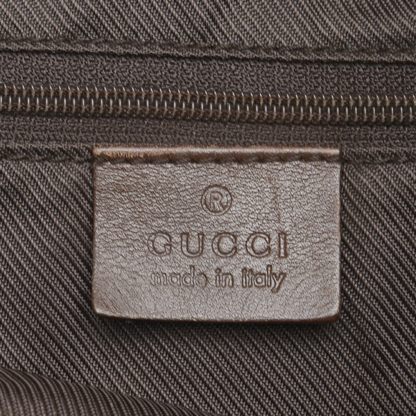 グッチ GGキャンバス トートバッグ ハンドバッグ 002 1121 ベージュ ブラウン キャンバス レザー レディース GUCCI 【中古】
