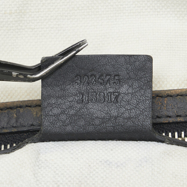 グッチ インターロッキングG ハンドバッグ 323675 ブラック レザー レディース GUCCI 【中古】