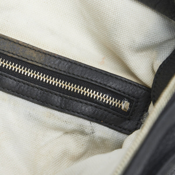 グッチ インターロッキングG ハンドバッグ 323675 ブラック レザー レディース GUCCI 【中古】