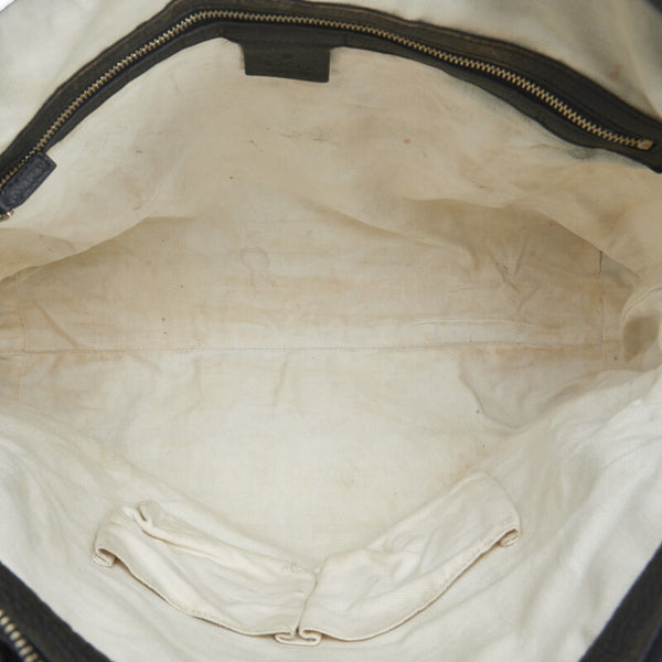 グッチ インターロッキングG ハンドバッグ 323675 ブラック レザー レディース GUCCI 【中古】