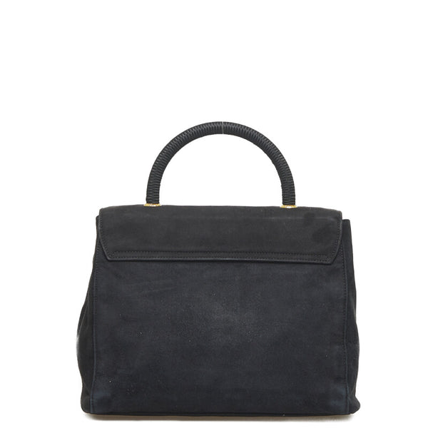 プラダ ハンドバッグ ブラック ヌバック レディース PRADA 【中古】