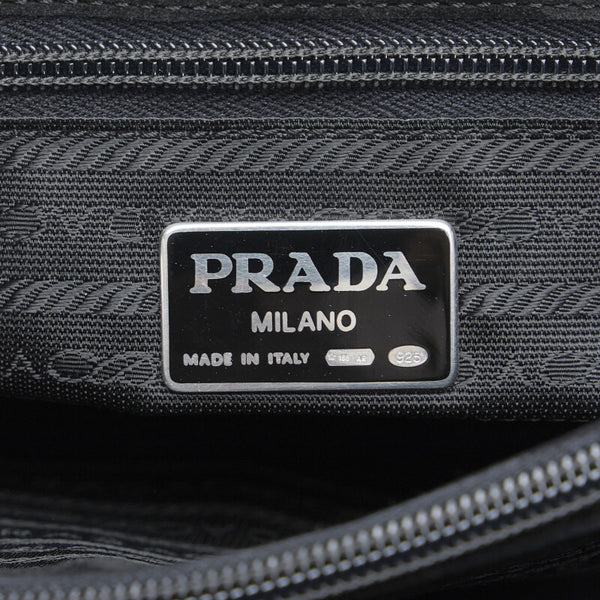 プラダ ハンドバッグ ブラック ヌバック レディース PRADA 【中古】