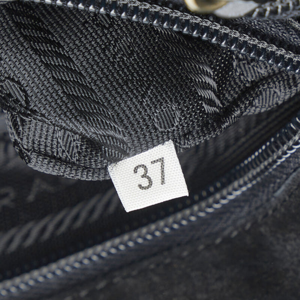 プラダ ハンドバッグ ブラック ヌバック レディース PRADA 【中古】