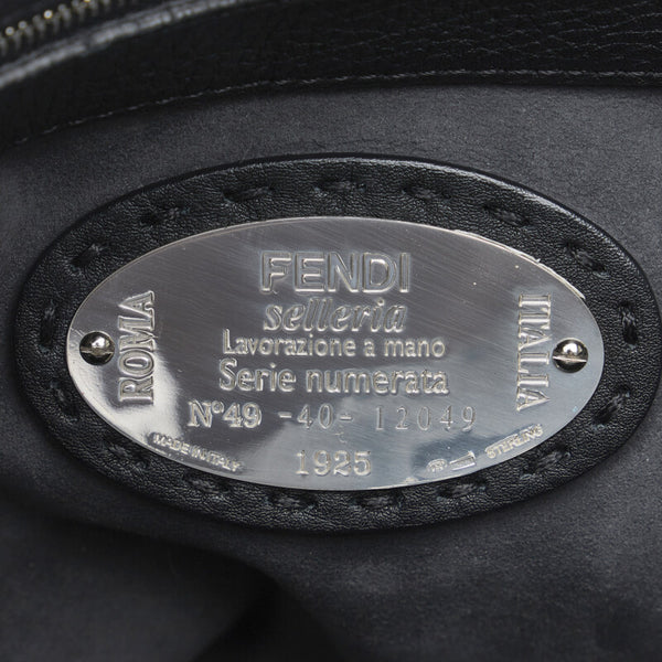 フェンディ セレリア アンナ スモールショルダー ハンドバッグ ショルダーバッグ 2WAY 8BT218 ブラック レザー レディース FENDI 【中古】