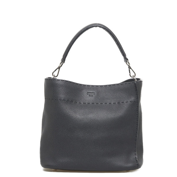 フェンディ セレリア アンナ スモールショルダー ハンドバッグ ショルダーバッグ 2WAY 8BT218 ブラック レザー レディース FENDI 【中古】