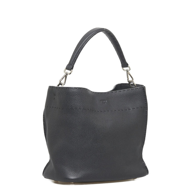 フェンディ セレリア アンナ スモールショルダー ハンドバッグ ショルダーバッグ 2WAY 8BT218 ブラック レザー レディース FENDI 【中古】
