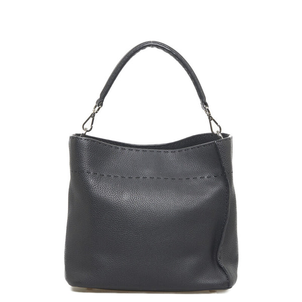 フェンディ セレリア アンナ スモールショルダー ハンドバッグ ショルダーバッグ 2WAY 8BT218 ブラック レザー レディース FENDI 【中古】