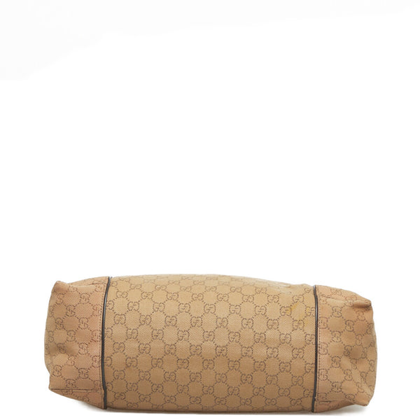 グッチ GGキャンバス ショルダーバッグ ワンショルダーバッグ 101292 ブラウン キャンバス レザー レディース GUCCI 【中古】