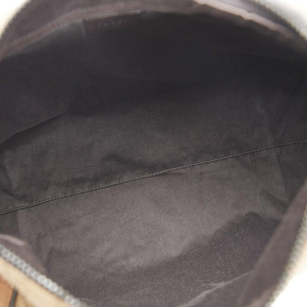 グッチ GGキャンバス ショルダーバッグ ワンショルダーバッグ 101292 ブラウン キャンバス レザー レディース GUCCI 【中古】