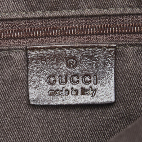 グッチ GGキャンバス ショルダーバッグ ワンショルダーバッグ 101292 ブラウン キャンバス レザー レディース GUCCI 【中古】