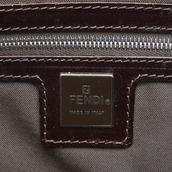 フェンディ ズッカ ハンドバッグ ワンショルダーバッグ 26619 ブラウン ナイロン レザー レディース FENDI 【中古】