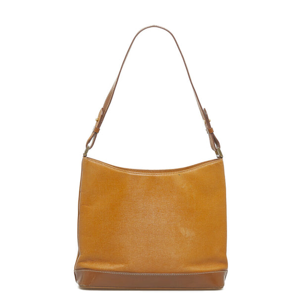 バーバリー ノバチェック シャドーホース ショルダーバッグ ブラウン レザー レディース BURBERRY 【中古】
