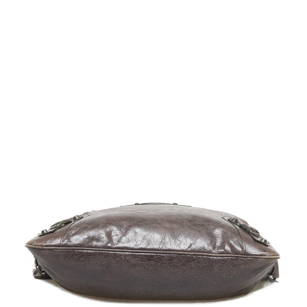 バレンシアガ ザ・メッセンジャー ショルダーバッグ 177289 ブラウン レザー レディース BALENCIAGA 【中古】