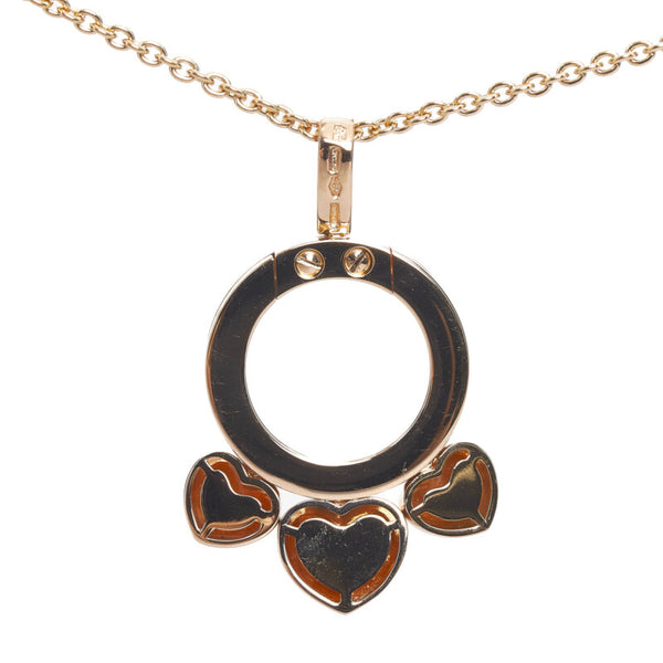 ブルガリ アレグラ ハート ネックレス K18PG ピンクゴールド レディース BVLGARI 【中古】