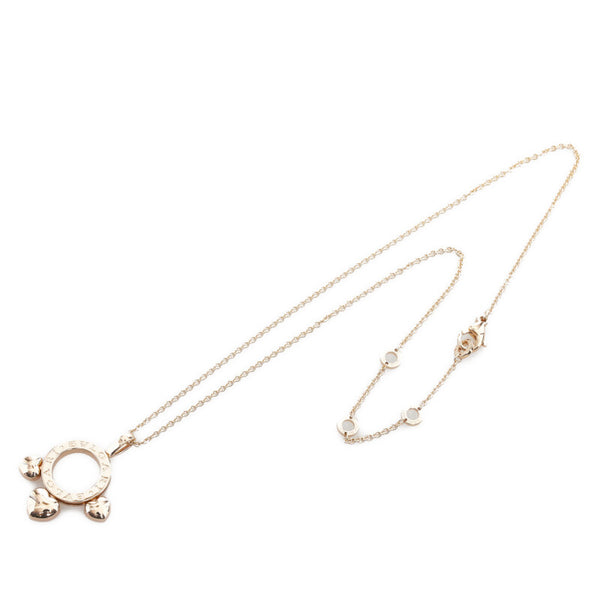 ブルガリ アレグラ ハート ネックレス K18PG ピンクゴールド レディース BVLGARI 【中古】