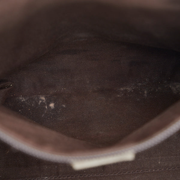 グッチ GGスプリーム ハンドバッグ トートバッグ 114595 ブラウン ホワイト PVC レザー レディース GUCCI 【中古】