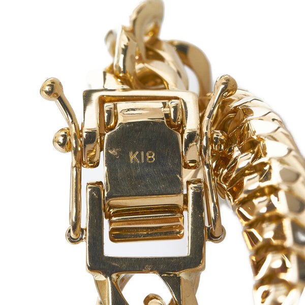 K18YG イエローゴールド ダイヤ0.843ct 喜平 ブレスレット メンズ 【中古】