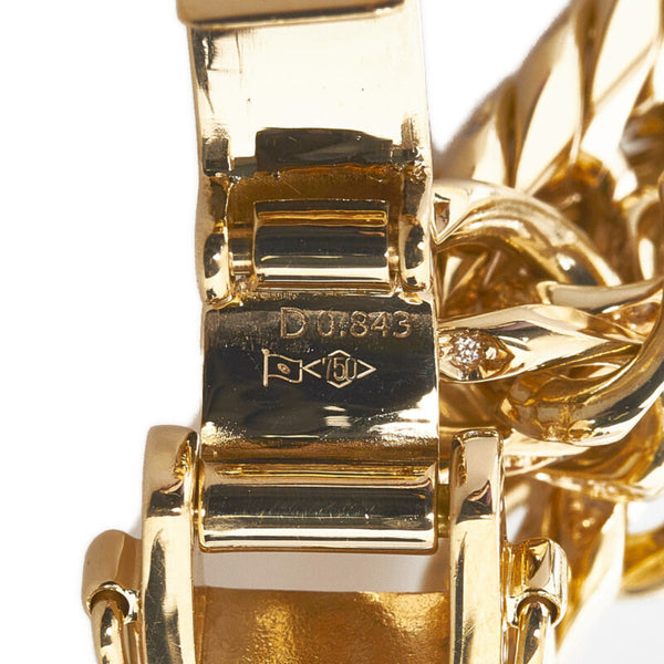 K18YG イエローゴールド ダイヤ0.843ct 喜平 ブレスレット メンズ 【中古】