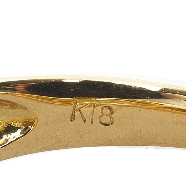 ノーブランド K18YG イエローゴールド ダイヤ0.52ct リング 指輪 レディース no brand 12.5号 【中古】