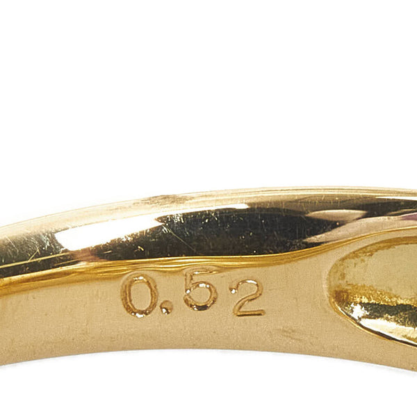 ノーブランド K18YG イエローゴールド ダイヤ0.52ct リング 指輪 レディース no brand 12.5号 【中古】