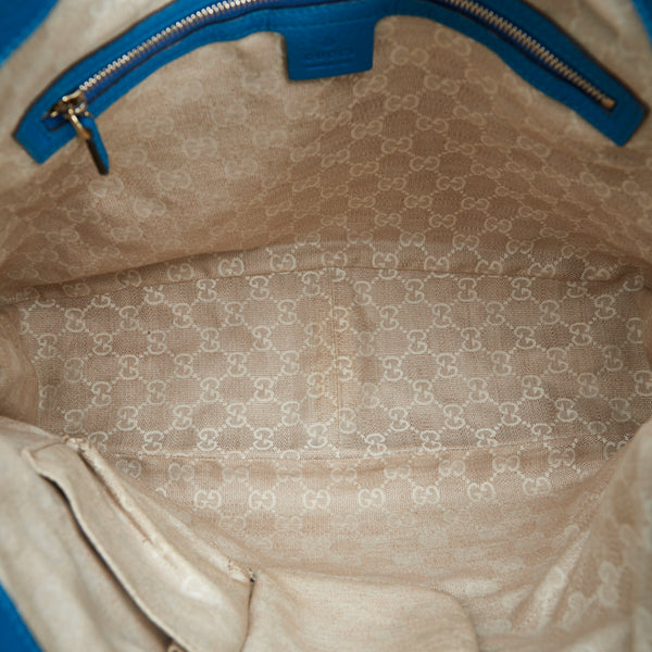 グッチ バンブー ダイアナ ハンドバッグ ショルダーバッグ 2WAY 282315 ブルー レザー レディース GUCCI 【中古】