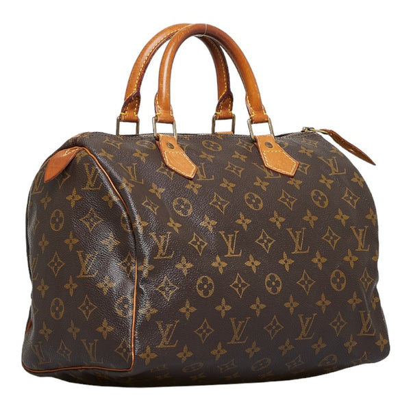 ルイ ヴィトン モノグラム スピーディ30 ハンドバッグ ミニボストンバッグ M41108 ブラウン PVC レザー レディース LOUIS VUITTON 【中古】