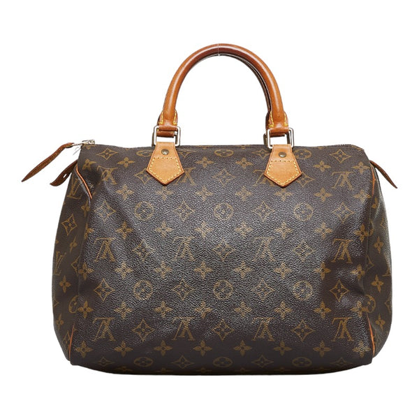 ルイ ヴィトン モノグラム スピーディ30 ハンドバッグ ミニボストンバッグ M41108 ブラウン PVC レザー レディース LOUIS VUITTON 【中古】