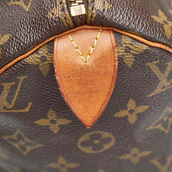 ルイ ヴィトン モノグラム スピーディ30 ハンドバッグ ミニボストンバッグ M41108 ブラウン PVC レザー レディース LOUIS VUITTON 【中古】