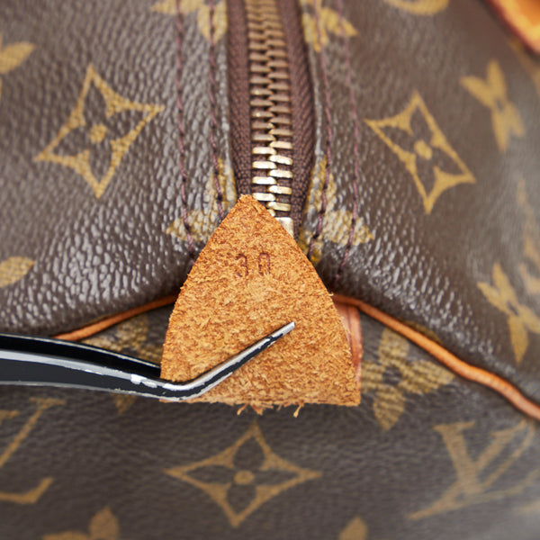 ルイ ヴィトン モノグラム スピーディ30 ハンドバッグ ミニボストンバッグ M41108 ブラウン PVC レザー レディース LOUIS VUITTON 【中古】
