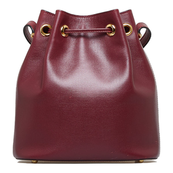 カルティエ マストライン 斜め掛け ショルダーバッグ ボルドー レッド レザー レディース CARTIER 【中古】